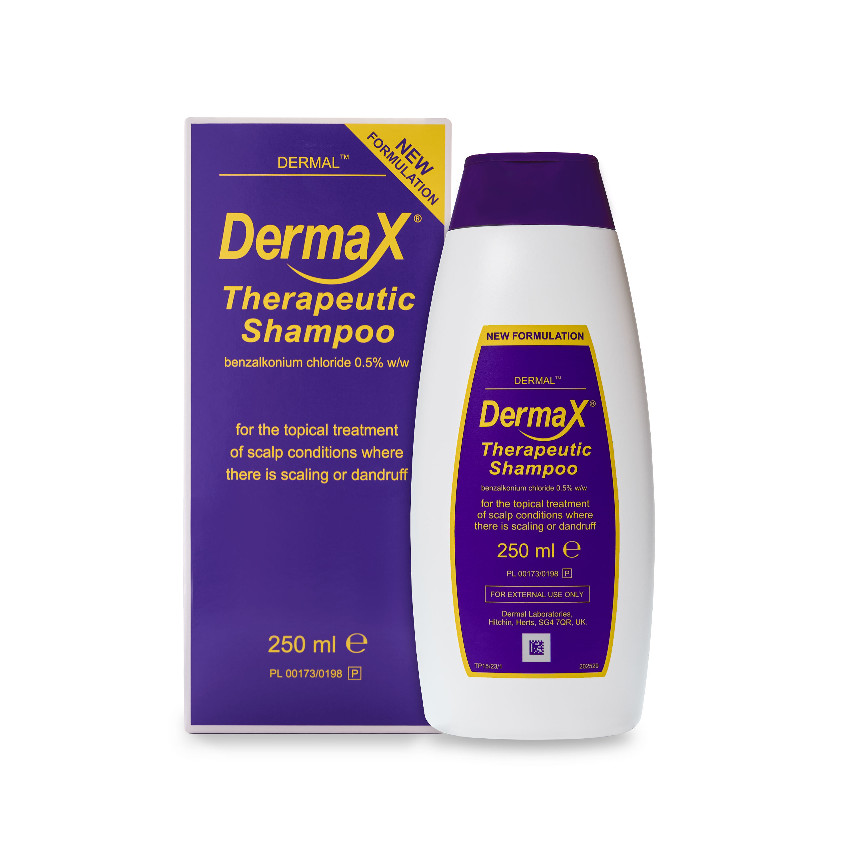 Dermax Therapeutic Shampoo bottle and box